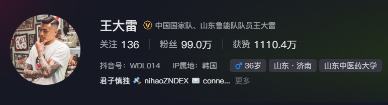  事出突然？泰山賽前幾小時亞冠退賽，王大雷社媒IP還顯示在韓國