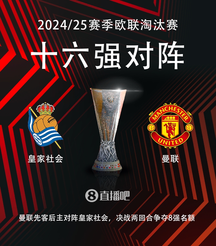  歐聯(lián)16強對陣：曼聯(lián)vs皇家社會??！