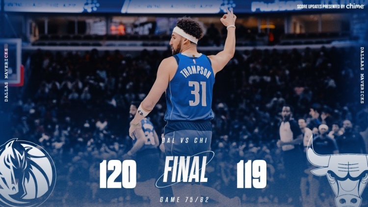  險勝公牛！獨行俠官方曬贏球海報 克萊成為封面人物